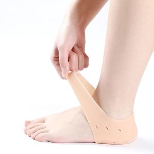 Silicone Heel Socks Gel Footing Care Pad With Hole Feet Cracked Skin Moisturizing Foot Care Anti Cracking Protective Sleeve