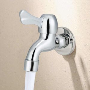 Bathroom Sink Faucets G1/2in Copper Water Faucet Single Cold Quick Open Small For Washing Machine Mop Pool Basin Tap Robinet Lavabo