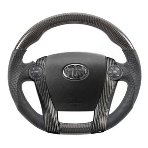 عجلة قيادة لسباق ألياف الكربون المخصصة ل Toyota Prius C Aqua Car Accessories