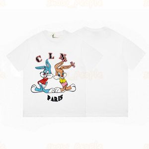 Designer Mens T Shirt Men Women Cartoon Rabbit Printing Tops Women Short Rleeve Odzież Rozmiar XS-L