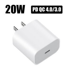 PD 20W Fast Safety Зарядное устройство для iPhone 13 12 11 Eu/US/UK Plug USB-C Power Adapter Quick Chargers с розничной коробкой зеленой наклейки оптом