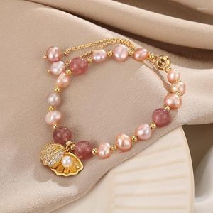 Strand Shell Pearl Bracelet Light Luxury Beads Beaded Fashion Jewelry Bracelets For Women Wholesale Bulk