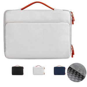 Laptop påsar Laptop Sleeve Bag For MacBook Air Pro 13 Asus Acer Dell 13 14 156 Inch Notebook Case stockproof Cover Handväska Ny portfölj väska