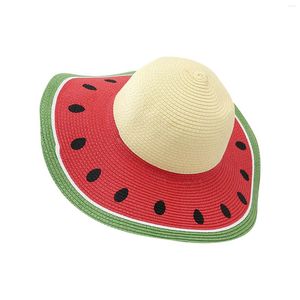 Hattar Jaycosin Bucket Watermelon Print Mönster Småbarn Baby Kids Fisherman's Hat Outdoor Sun Cap för barn 2023 Sombrero