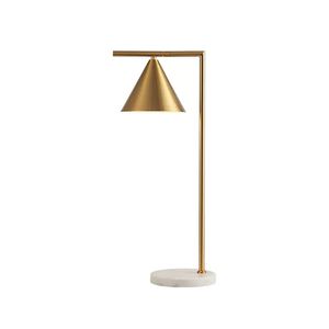 Modern luxury metal table lamps Nordic marble base desk lamp 25cm width 63cm height for hotel home living room bedroom bedside study room restaurant decor