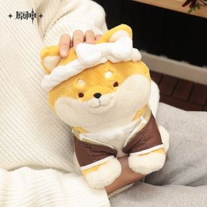 Plysch dockor 1 st 20 cm spel genshin påverkar taroumaru plysch shiba inu dockan anime fylld leksak xmas barn gåva 230302