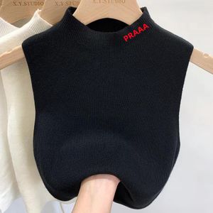PRA designer Women's Knits Tees Damski podkoszulek bez rękawów dopasowana kamizelka Wiosenne i letnie swetry s m L