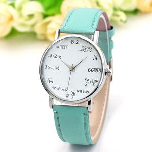 Armbandsur matematisk ekvation klocka utan skala bälte damer klockor relogio feminino digital klänning män kvinnor femme 2023 wristwatches w