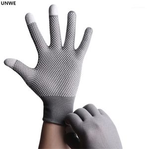 Vijf vingers handschoenen ademende anti-skid gel touchscreen zomer dun rijden/rijden/mountaineer pols mannen vrouwen sport hardlopen