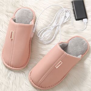 Chinelos de chinelos aquecidos botas de aquecimento elétrico que aquecem os chinelos de chinelos USB Sapatos de aquecimento elétrico mais quentes homens do homem chinelo 230302