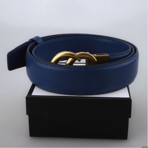 Designer's New Luxury Brand Gold and Silver Letter Pin Buckle Two-layer Cowhide Ladies Belt 3.8cm Width Jeans Dress Belt