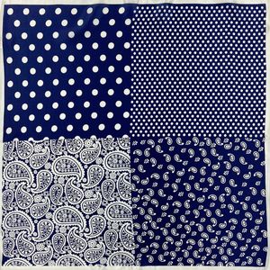 Scarves High-quality Paisley Pure Silk Scarf Women Bandana Female Dot Hair Women's Natural Square Head For SBS004