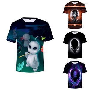 Magliette da uomo Divertente ET Alien 3d Costume Summer Fashion Uomo Donna T-shirt T-shirt manica corta Homme Tee Shirt Felpe Top 4XL