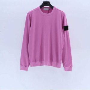 Erkekler kapüşonlu oyuktaş sweatshirts tasarımcılar taşlar ada izi klasik rozet kol uzun kollu alt gömlek erkek ve kadınlar gevşek basit adalar kapüşon 7883