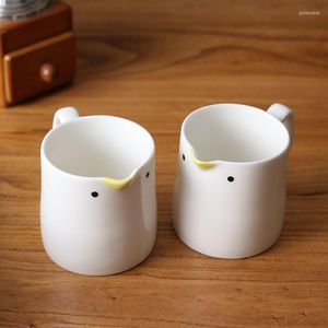 Mugs Japanese Cute Chick Ceramic Mug Hand Painted Porcelain Coffee Tea Milk Diversion Cup Kitchen Tableware Microwave Dishwasher Safe