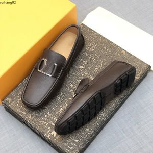 Mocassins de couro de vaca genuína moda moda artesanal mocassins couro designer de luxo masculino plana azul deslizamento no sapato de barco masculino plus size rh200001