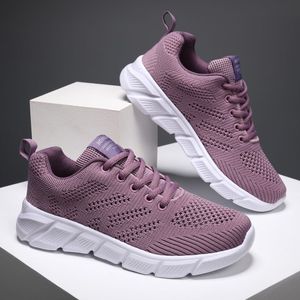 Designer Women Spring Breattable Running Shoes Black Purple Black Rose Red Womens Outdoor Sports Sneakers Color81