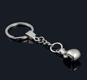 Key Rings New Design Boxing Glove key chain -Hot Cool metal Barbell Keychain Sports Car Key Ring Bag pendant key Holder Best Gift jewelry R230301