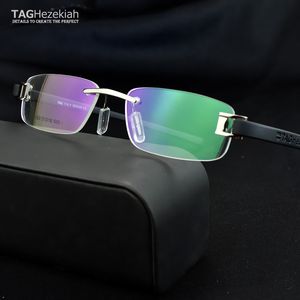 Sunglasses Frames Frameless glasses frame men TAG Brand eyeglasses frames men Myopia computer optical glasses frame Ultralight movement spectacles 230302