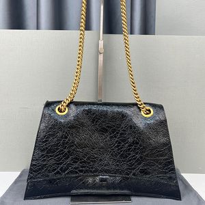 Hourglass Chain Bag Women Crossbody Bags Handbags Purse Black Cowhide Leather Alligator Pattern Fashion Letters Magnetic Buckle Three Size Flap Shoulder Bags