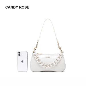 HBP 5A+ original designer CandyRose official website genuine bag baguette underarm purse crocodile pattern chain shoulder handbag crossbody