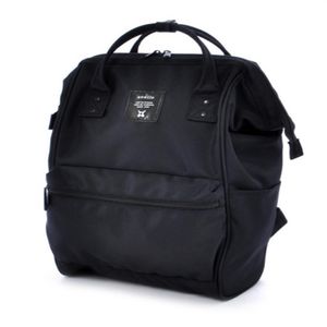 Limitada de poliéster Anello Japan Backpack Backpack feminino School School Travel Handbags de moda lisa Mens preto original SXHK225I