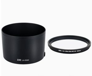 Neue LH-ES60 Gegenlichtblende für Canon EF-M 32mm f/1.4 STM Objektiv mit Aufsetzen eines 43mm Filters