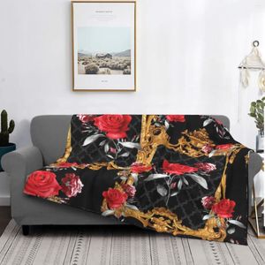 Blankets Plant The Roses Blanket For Couch Bed Sofa Super Soft Cozy Plush Microfiber Fluffy Lightweight Warm Bedspread 80"x60"