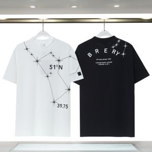 Дизайнерские мужские футболки с футболкой черно -белая клетчатая бренда чистота хлопковидная дышащая тонкая повседневная рубашка улица мужской и женский то же самое стиль высочайшего качества 3xl