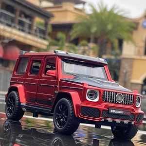 Diecast Model Cars 1/32 G700 G65 SUV Eloy Car Model Diecast Simulation Metal Toy Off-road fordon bilmodell ljudljus samling barns gåva230228