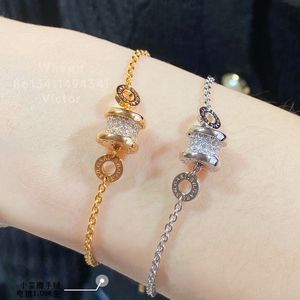 BUIGARI rundes Fußkettchen-Armband für Damen, vergoldet, 18 Karat, höchste Gegenqualität, klassischer Modestil, verblasst nicht, Jubiläumsgeschenk 045