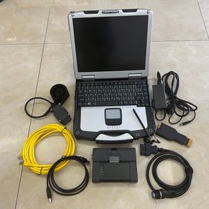 ICOM A2 Automatyczne narzędzie diagnostyczne dla samochodów BMW V01.2024 Najnowsze miękkie Ware w używanym laptopie CF30 SSD 960 GB Gotowy do pracy