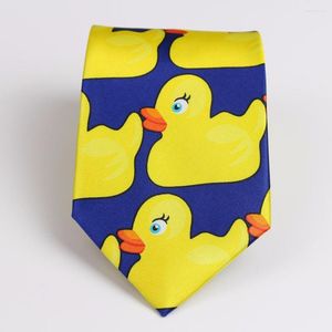 Laço amarra amarelo pato de borracha de borracha profissional de ne da gravata cartoon corbata novidade de berny barney como eu conheci sua mãe pate