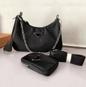 Vendita 2 pezzi uomo donna Luxurys Designers borse borse di alta qualità cleo hobo borse catena di nylon borsa della signora crossbody spalla all'ingrosso totes borsa portafoglio moda