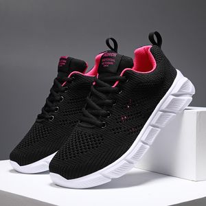 Designer women spring breathable running shoes black purple black rose red womens outdoor sports sneakers Color2