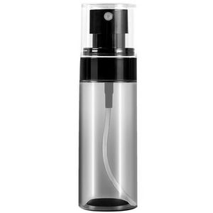 Bottiglie con pompa spray in plastica PETG Nebulizzatore fine Dispenser di toner Contenitori cosmetici liquidi ricaricabili neri trasparenti 30 ml 60 ml 80 ml 100 ml 120 ml