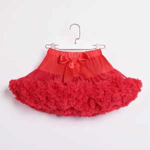 Saias meninas petti tutu saia cor de marfim cor fofa tutu roupas de dança de aniversário de aniversário de aniversário desgaste para crianças saia de balé T230301