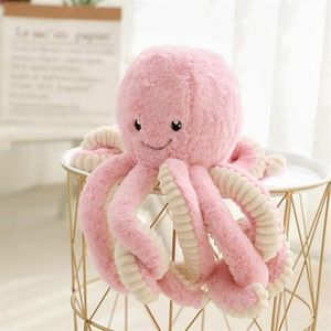 Giant Octopus fyllda djur realistiska kudda mjuka plyschlekar Ocean Sea Party gynnar födelsedagspresenter för barn barn heminredning 218a