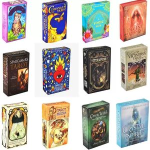 Moxterity Games 19 Styles Tarots Witch Rider Smith Waite Shadowscapes Wild Tarot Deck Board Cards with pox pox colonful English Version in Stock