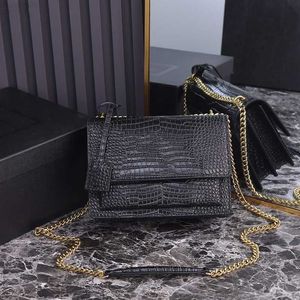 SAC A Main France Style Luxury Crocodile Leather Hand Bags Ladies Shoulder Bags Designer Väskor för kvinnor