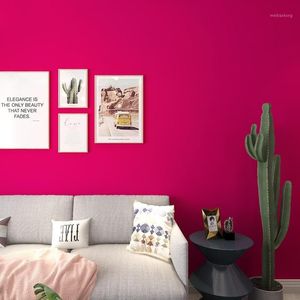 Bakgrundsbilder Rose Red Wallpaper Plain Solid Color vardagsrum sovrum high-end kvinnokläder butik TV bakgrund retro stor tapet1