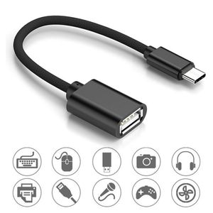 OTG Type C Cable Adapter USB to Type-C Connector for Xiaomi Samsung S20 Huawei Data Cable MacBook Pro