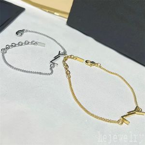 Unikalne męskie srebrne kolor miłosne bransoletki projektant dla kobiet Rose Golden Letters kształt urok ulicy impreza świąteczna pulsera urok plaster złota bransoletka ZB018 E23