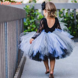 Skirts POSH DREAM Monochrome Children Girls Tutu Skirt Valentines White Black Grey Tutu Skirts for Baby Girls Flower Girl Birthday Tutu T230301