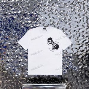 Xinxinbuy Men designer tee t shirt 23ss zip-top kan korta ärmen bomullskvinnor svartblå vit kaki xs-2xl