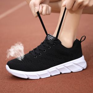 Designer women spring breathable running shoes black purple black rose red womens outdoor sports sneakers Color50