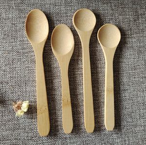 Cucchiaio da miele in legno di bambù Stoviglie per la casa ecologiche Cucchiaino da cucina in bambù Cucchiaio da caffè Cucchiaio da dessert Cucchiaino da tè 12,5-14,5 cm