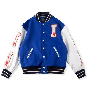 Jackets de manga de couro Baseball Outerwear Men Men Hip Hop Ovesado Patchwork Coats Moda de moda masculino Casual Tampas grandes