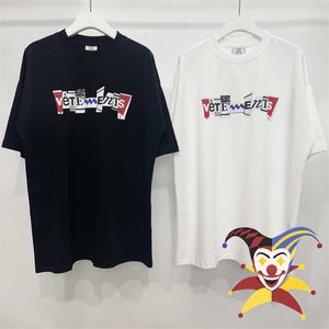 Men's T-Shirts Vetements Fashion Shirt Men 1 1 B Quality Patchwork Letter Women T Shirt Oversized Tee Mens Cloing G230301