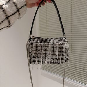 Designer-Tasche, modisch, Bling-Damen, Diamant-Schulter, klassischer Stil, Luxus-Taschen, Handtasche, Geldbörse, Umhängetasche, Kaviar, hohe Kapazität, hübsche schöne Tasche